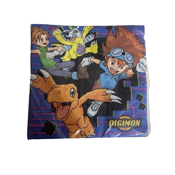 DIGIMON Party Napkins (16) Birthday Party Supplies - Picture 1 of 12